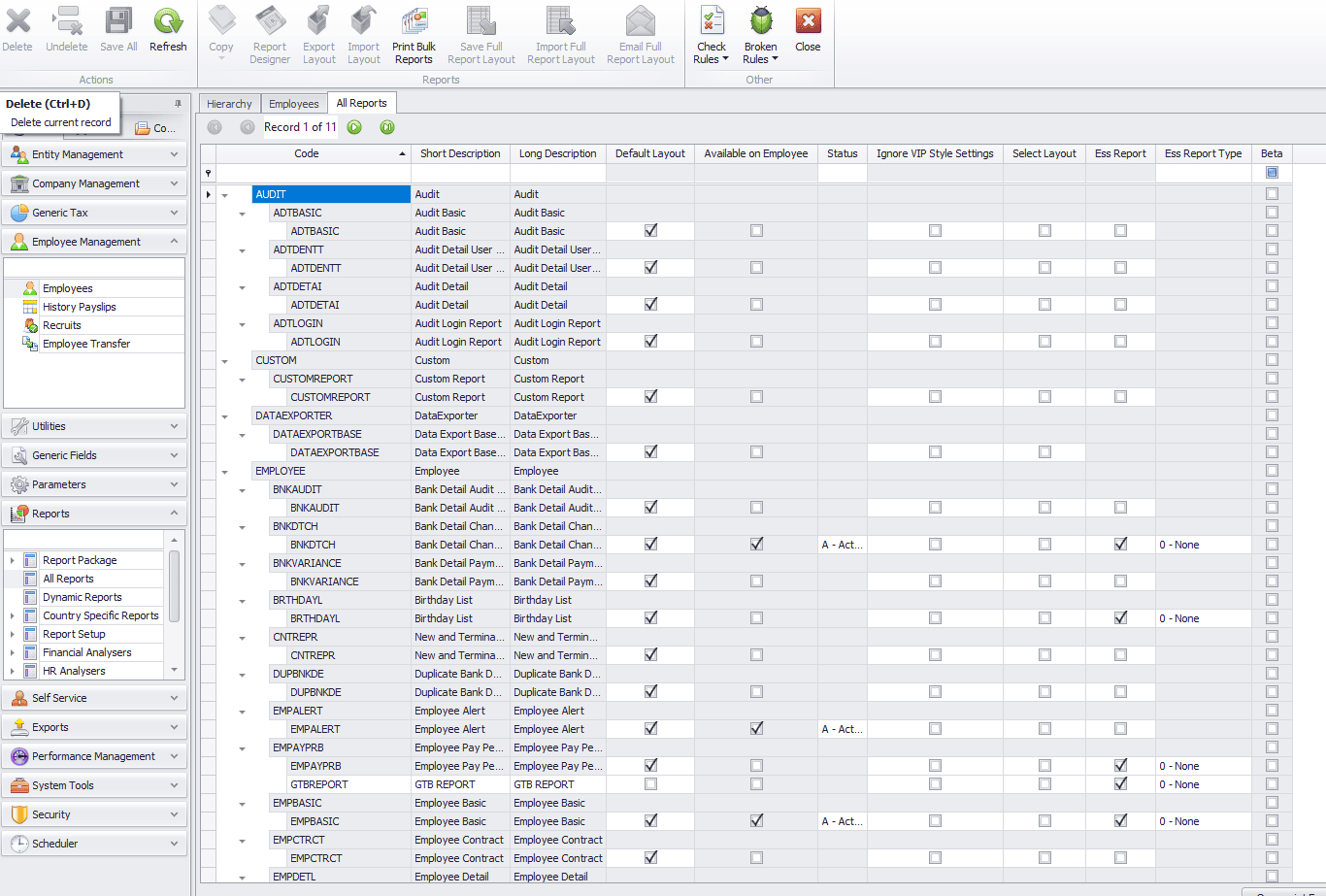 Sage 300 People - Reporting Tool